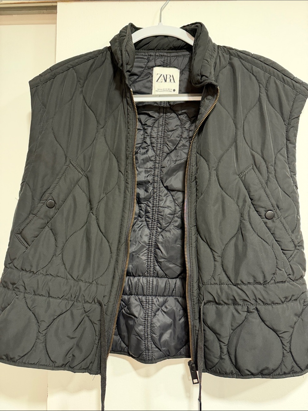Zara Quilted Black Women's Vest